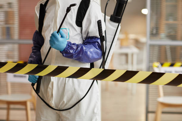 Professional Sewage Cleanup technician working in Casstown, OH